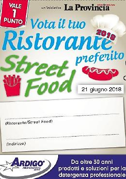 Vota il tuo ristorante e il tuo street food preferito