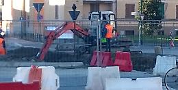 Via Castelleone nuovamente interessata da un cantiere