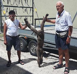 Fiume Po, ritrovato il Cristo strappato dalla piena 