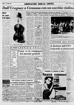 Dall’Uruguay a Cremona con un vecchio violino
