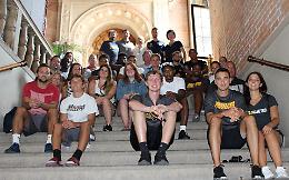 Ricevuti in Comune i ragazzi della squadra di basket della Rowan University