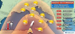 Colpo di coda dell'estate, temperature come a luglio