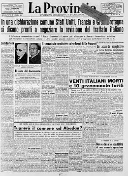 Evita una tragica sorte partecipando al Congresso dei Soldi
Venti italiani morti e 10 gravemente feriti