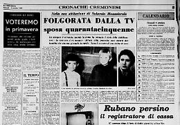 Folgorata dalla TV sposa quarantacinquenne