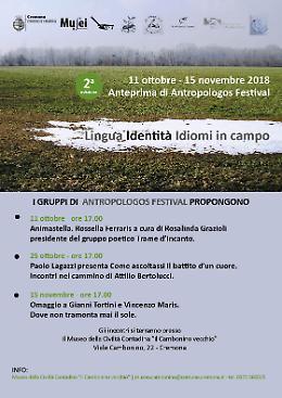 Seconda edizione dell’Anteprima di Antropologos Festival