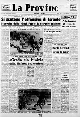 Si scatena l'offensiva di Israele. Sconvolte dalla «Task Force» le retrovie egiziane