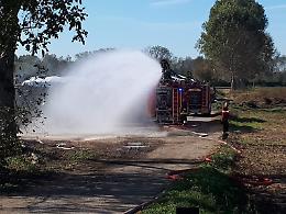 Balle di fieno a fuoco all'Azienda Agricola Gerlosi 