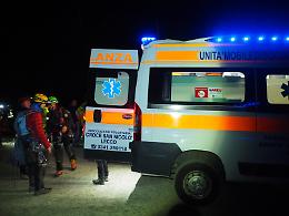 Il recupero dell'escursionista ferito sul Medale