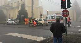 Scontro fra auto all'incrocio di Levata