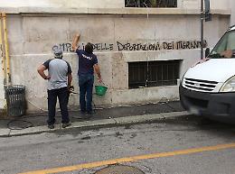 Città imbrattata dagli anarchici, il Comune parte civile