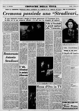Cremona possiede uno “Stradivari”