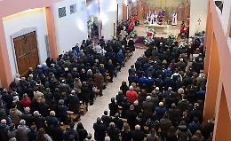 Cristo Re gremita per salutare Francesco Gennari