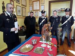 Razzia in chiesa ad Acqualunga Badona, recuperati gli oggetti sacri