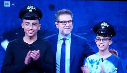 I bambini eroi Ramy e Adam in tv a Che tempo che fa