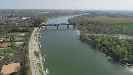 FOTO  La grande secca del Fiume Po nelle immagini scattate con il drone