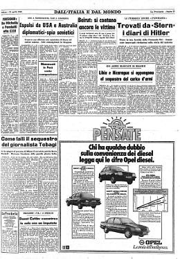 Trovati da «Stern» i diari di Hitler