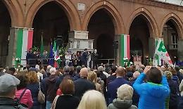 25 Aprile,  celebrazioni in piazza. Galimberti ricorda Aldo Moro