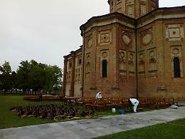 FOTO L'incendio al santuario della Misericordia a Castelleone
