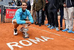 Tennis: Roma, la nona volta di Nadal 