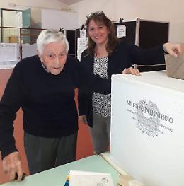 Monticelli, ultracentenario al voto