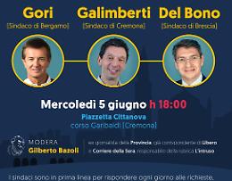 La carica dei sindaci: incontro con Galimberti, Gori e Del Bono