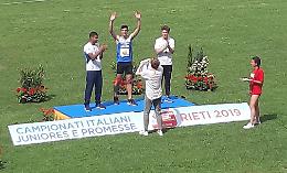 Salto in lungo, Dester campione italiano juniores