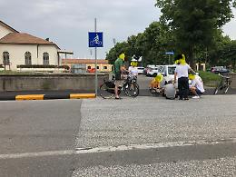 Sulla nuova ciclabile, subito incidente