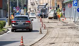 Via Dante,  due mesi di cantieri