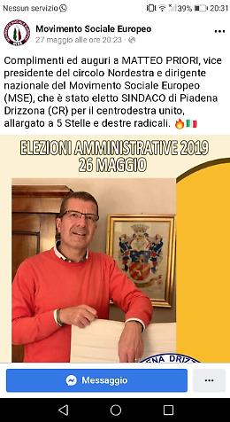 La minoranza: «Il sindaco dirigente  in gruppi di ultradestra»