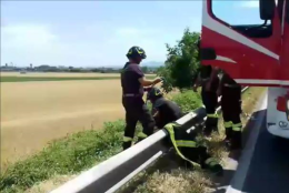Fuori strada a Fiorenzuola, grave scooterista 63enne
