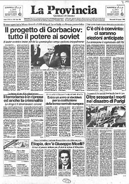 Il progetto di Gorbaciov: tutto il potere ai soviet