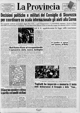 Decisioni politiche e militari del Consiglio di Sicurezza per coordinare su scala internazionale gli aiuti alla Corea