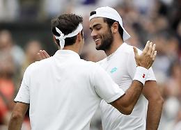 Wimbledon: lezione di Federer, si spezza il sogno di Berrettini