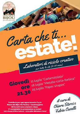 Carta che ti…estate! Nuova proposta di laboratori per grandi e piccini