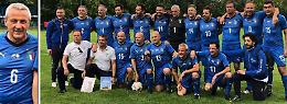 Roberto Mariani centrocampista della Nazionale italiana sindaci