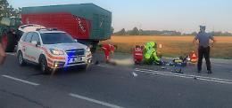 Schianto fatale moto-trattore  a San Nazzaro
