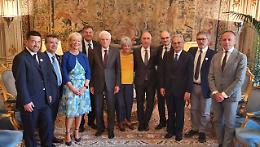 Elisabetta Buscarini ricevuta dal presidente della Repubblica 