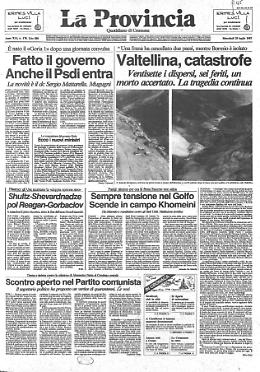 Valtellina, catastrofe