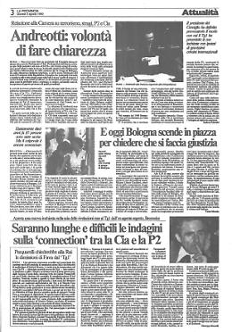 Andreotti: volontà di fare chiarezza