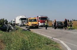 Incidente shock, due feriti sulla via Giuseppina