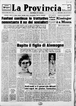 Rapito il figlio di Alemagna