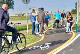 Pista ciclabile realizzata grazie alle multe dell'autovelox