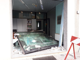 Le immagini del bancomat fatto esplodere