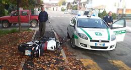 Furgone contro una moto, 33enne all'ospedale