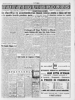 L'elogio di Ugo Koblet a Decò, superbo trionfatore nella Coppa Gran Premio d’Inverno
