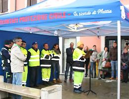 In ricordo di Mattia, gazebo termico per la Protezione civile
