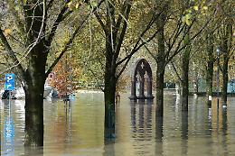 FOTO La piena del Po a Casalmaggiore (25/11/2019)