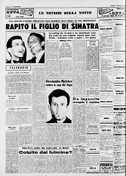 Rapito il figlio di Sinatra