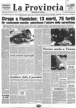 Strage a Fiumicino: 13 morti, 75 feriti