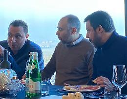 Elezioni, Salvini a pranzo dal leghista Cerioli